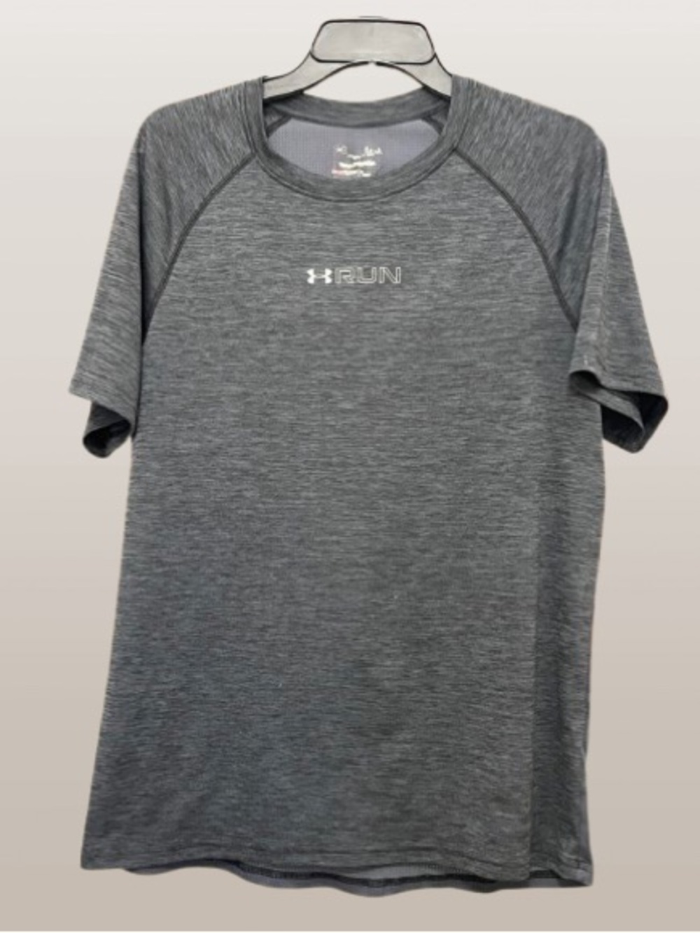 Under Armour Grey Heather Run Short Sleeve Tee